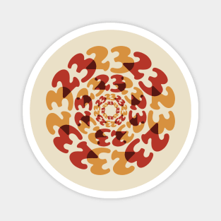 23 Pop Art Mandala Magnet